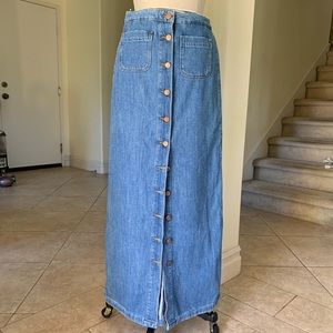 Zara Maxi jean skirt